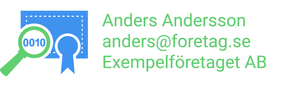 SSL-certifikat för dokument/e-post (S/MIME)