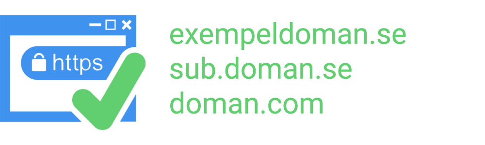 SSL-certifikat med multidomän (SAN)